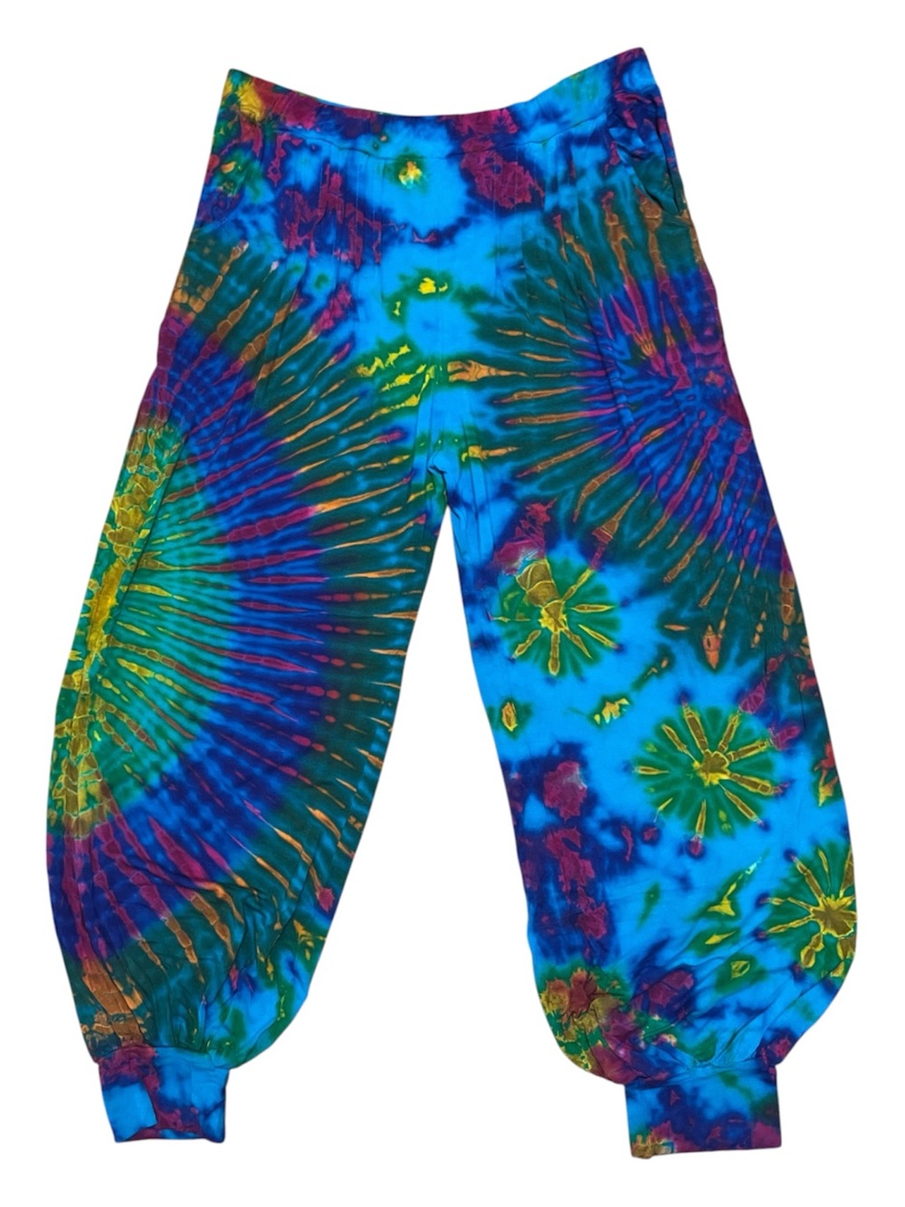 Harem Tie Dye Pants Baggy Balloon Fit OS